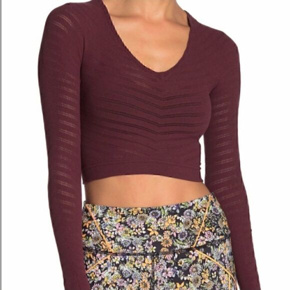 NEW $88 Free People Gone Adrift Long Sleeve - Picture 4 of 12